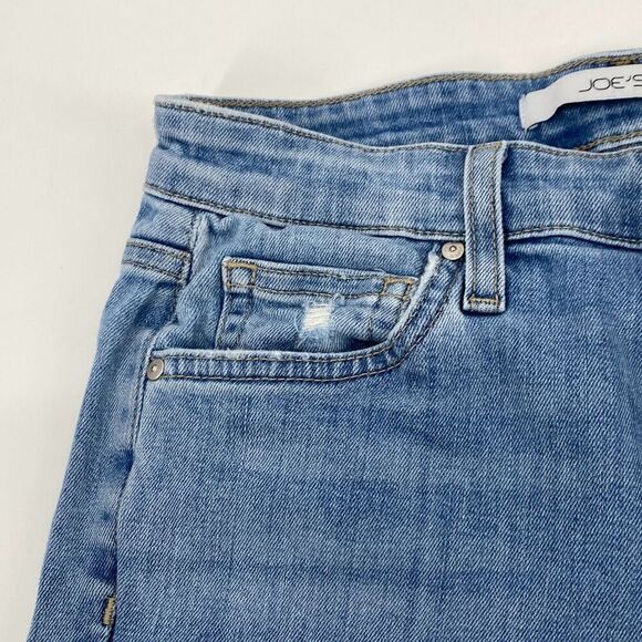Joe's Jeans Boyfriend Slim Ankle Jeans Distressed Faded Manila Blue Stretch Size - Picture 9 of 16
